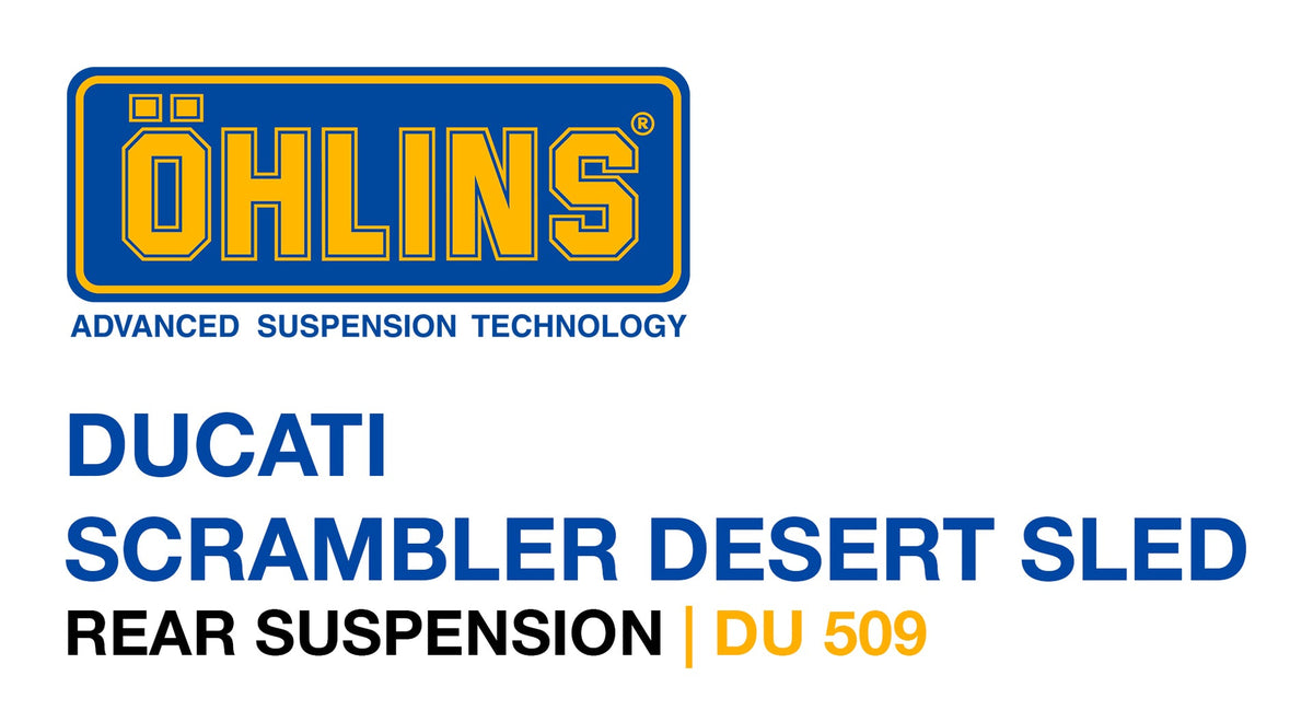DU509 OHLINS Rear Suspension DUCATI SCRAMBLER DesertSled Ducati Scrambler Desert Sled