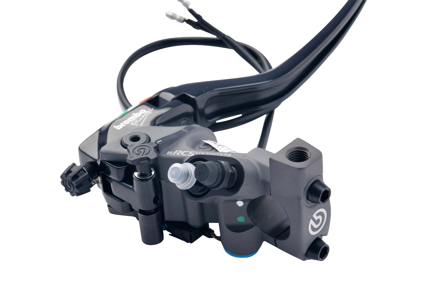 Brembo Handlebar Clamps with Mirror Holes for RCS Corsa Corta / M10 x 1.25 (Corsa Corta 110.C740.91)