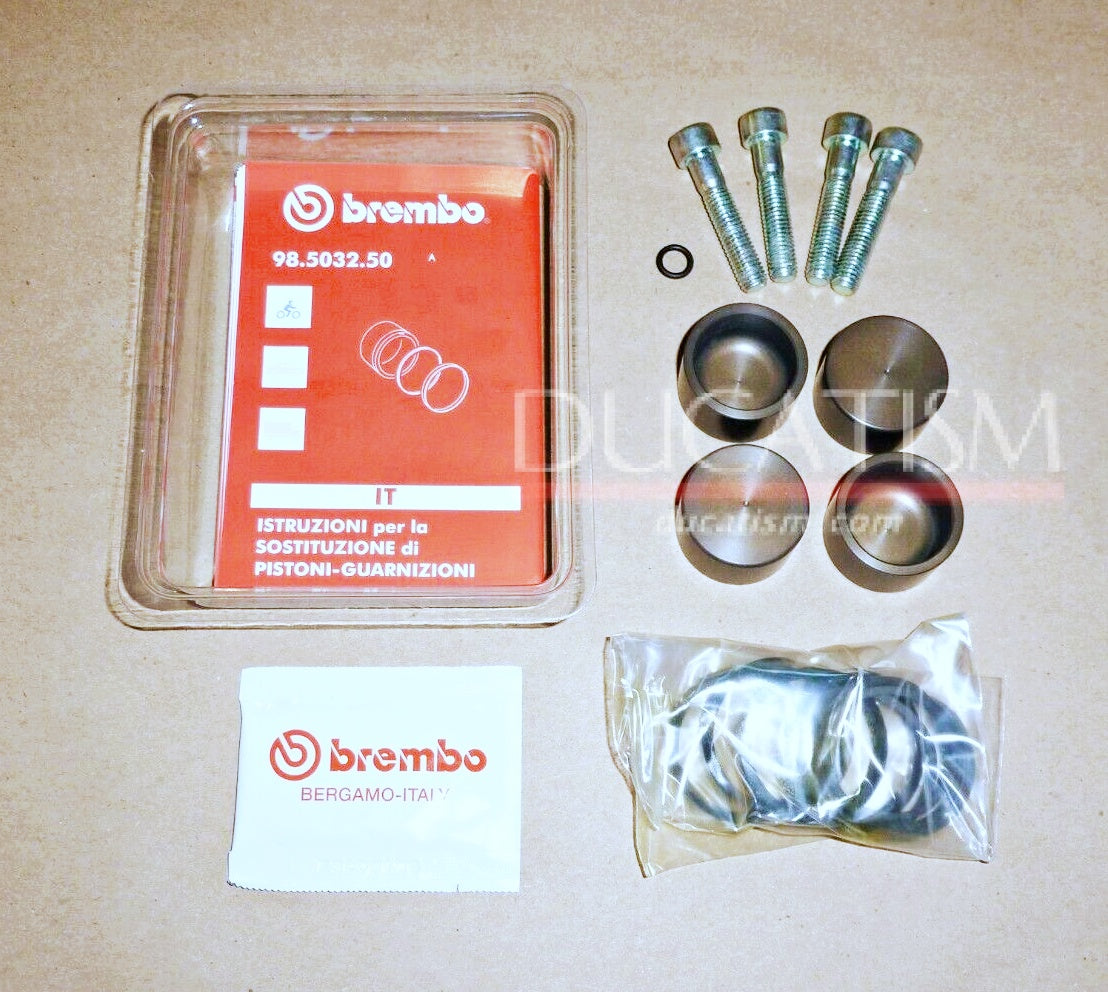 brembo φ32同径4ポットキャリパー用 ピストン&シールセット ブレンボ純正品 ブレーキキャリパー 用 120.2799.60