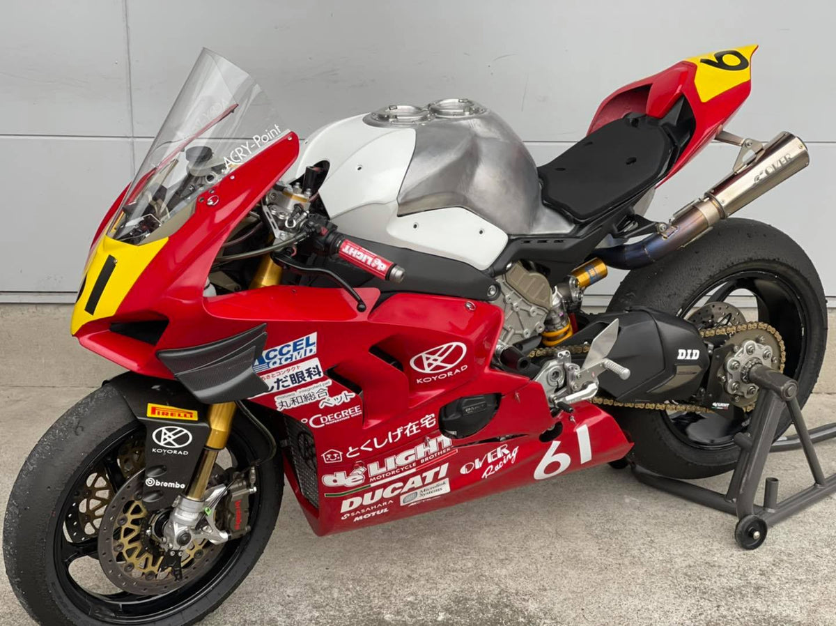 アルミタンク DUCATI Panigale V4 用レーシング 8耐22Lタンク One or eight by Shiroyama 001 (Beater)
