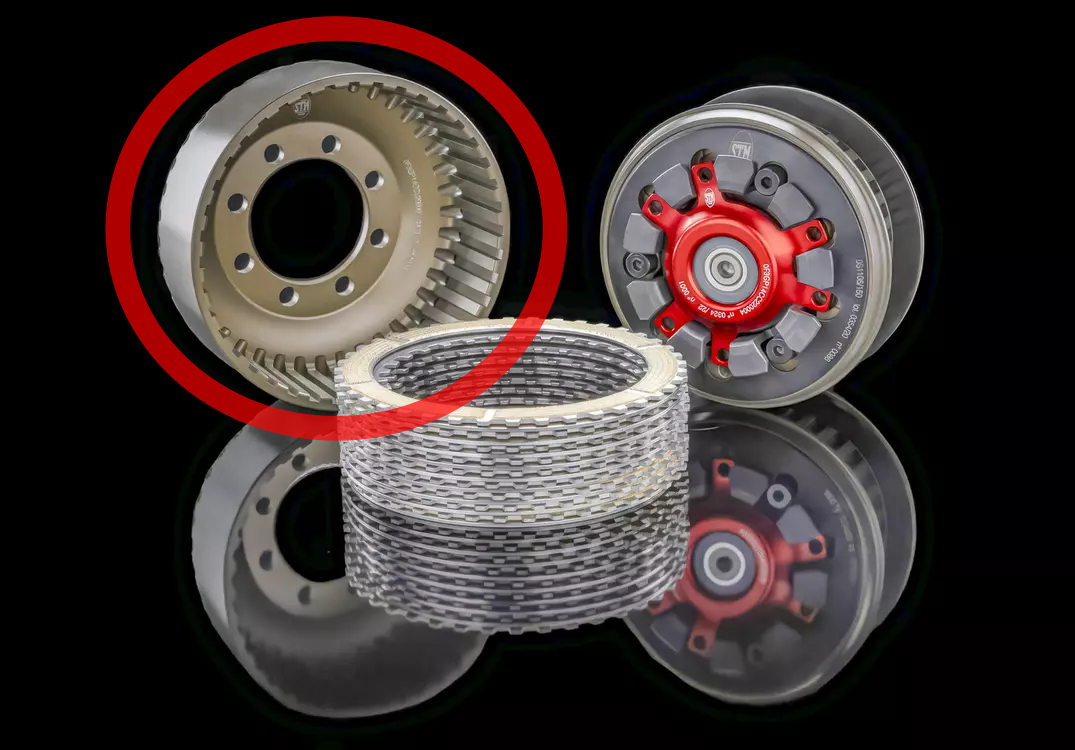 DUCATI Panigale V4R 2023-2024 用 19810731A クラッチハウジング イタリア STM 乾式クラッチ アウターバスケット ドゥカティ純正品