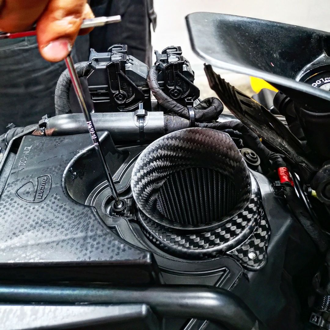 Sprint Filter DUCATI Monster 1200/821/ 797/Scrambler 800用 エアフィルター スプリント カーボンシェル フィルター R61S-WP-SBK R61SF1-85-SBK