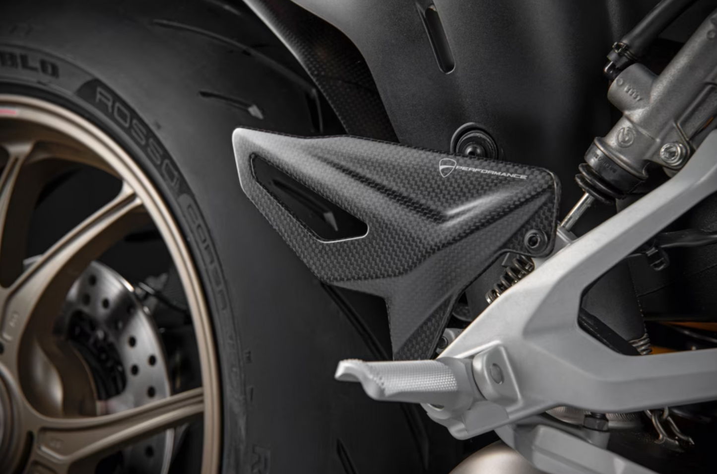 DUCATI Panigale V4 heel plate left and right set 96981061A 96981062A StreetFighterV4/V2 DP heel guard