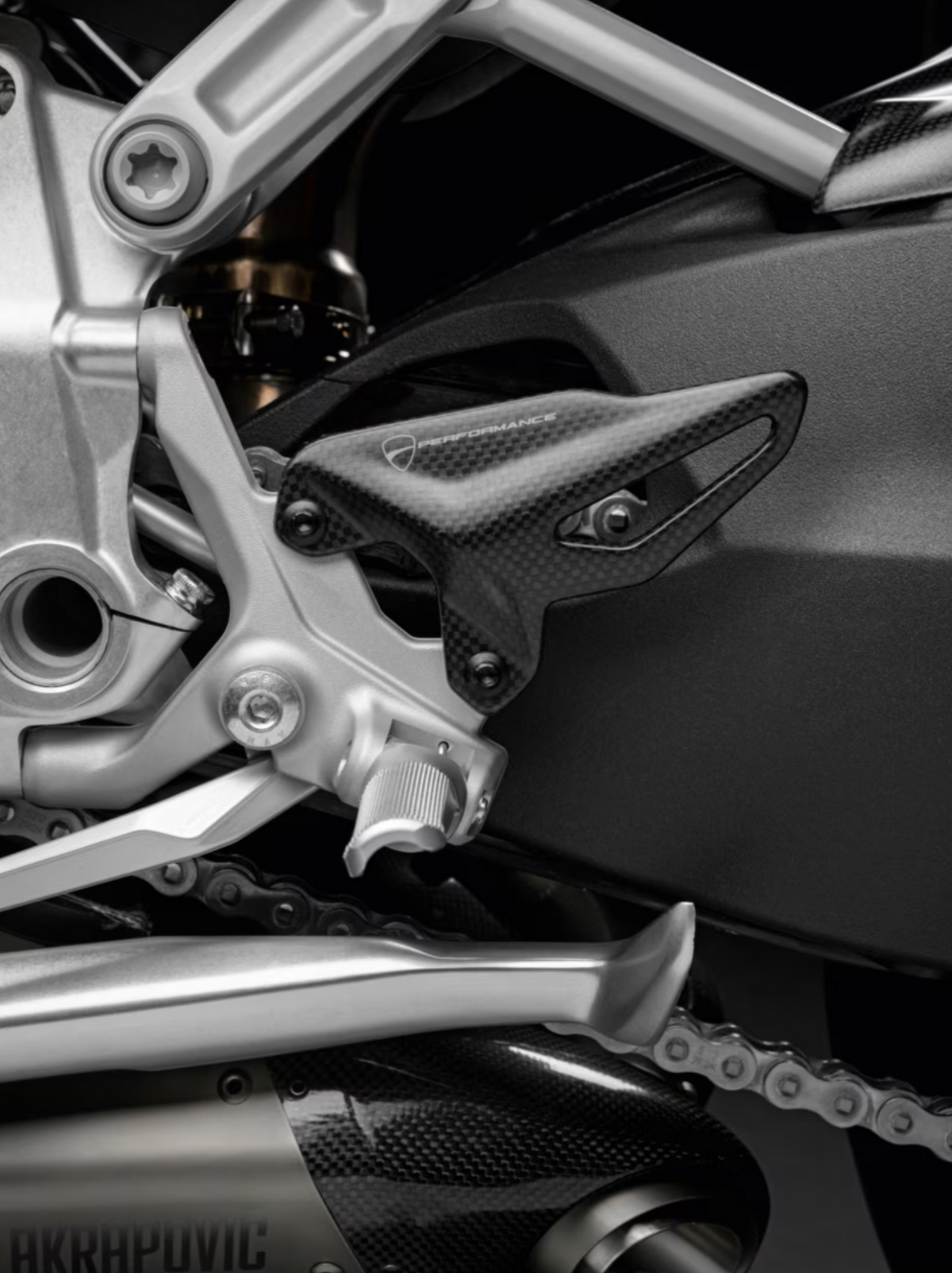 DUCATI Panigale V4 heel plate left and right set 96981061A 96981062A StreetFighterV4/V2 DP heel guard
