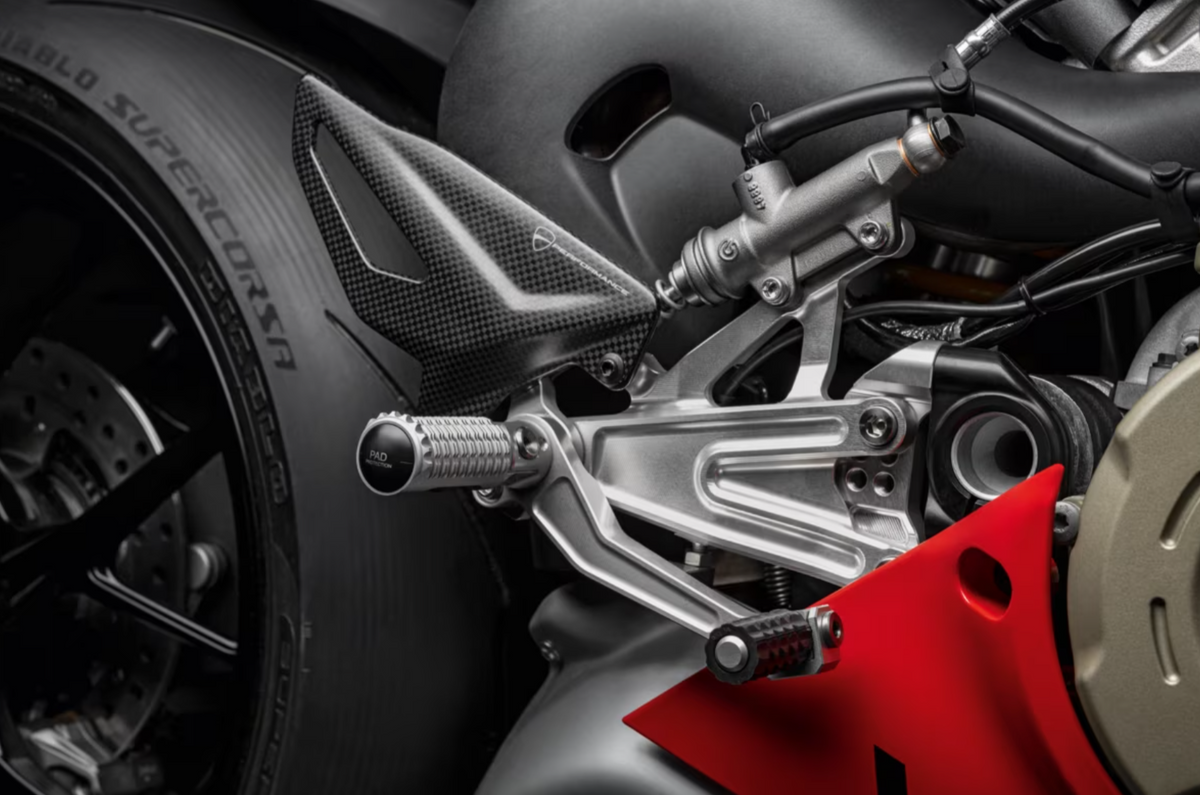 DUCATI Panigale V4 heel plate left and right set 96981061A 96981062A StreetFighterV4/V2 DP heel guard