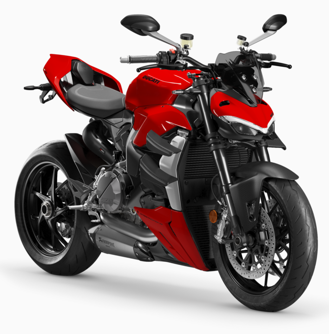 DUCATI StreetFighterV2 大型ヘッドライトフェアリング スモークウィンドスクリーン ドゥカティ ストリートファイターV2 DP純正品 97181041AA