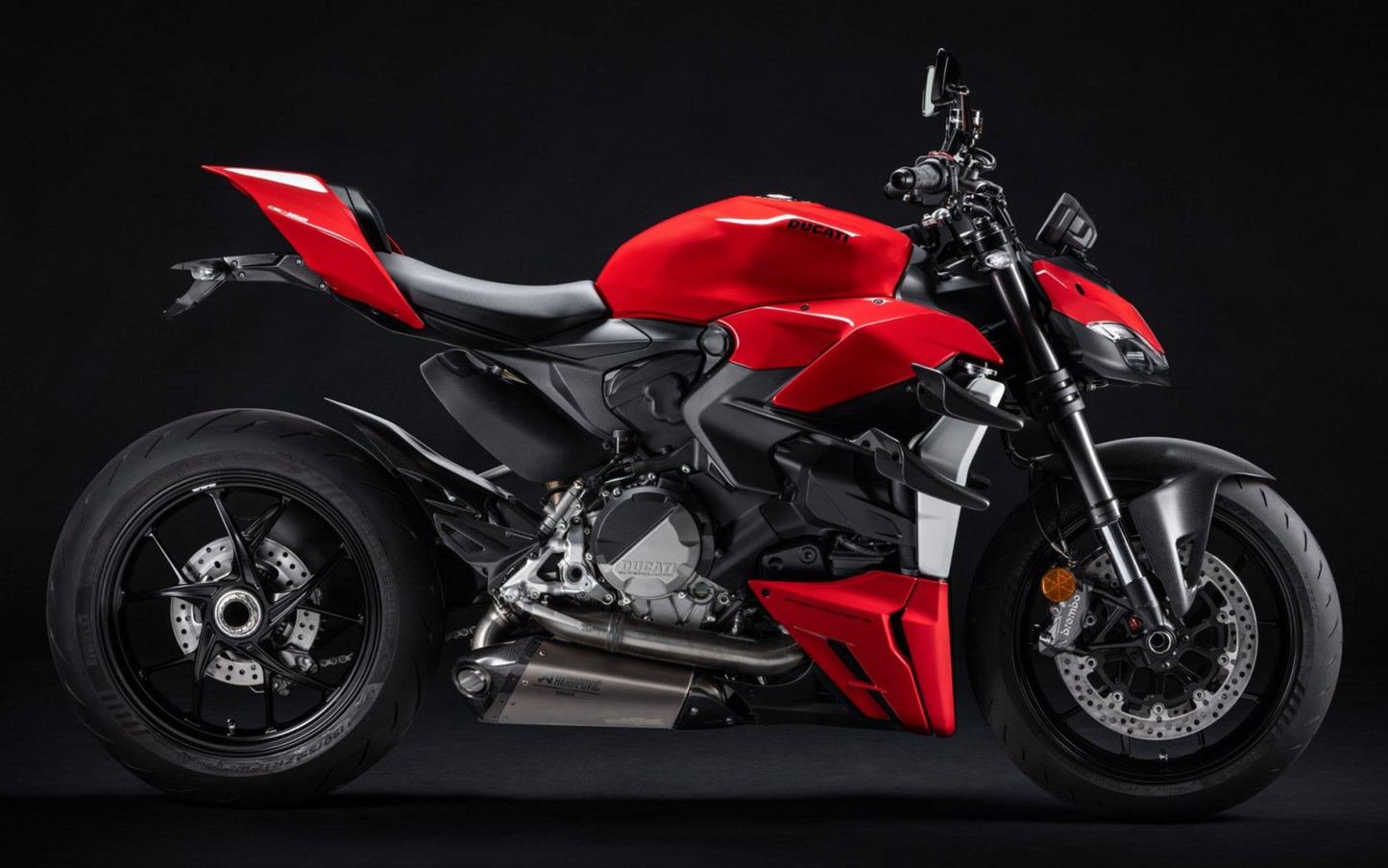 イタリア在庫あり ドゥカティ StreetFighter V2 チタン製 コンプリートエキゾーストユニット フルエキゾースト 96482061AA DUCATI ストリートファイターV2 AKRAPOVIC