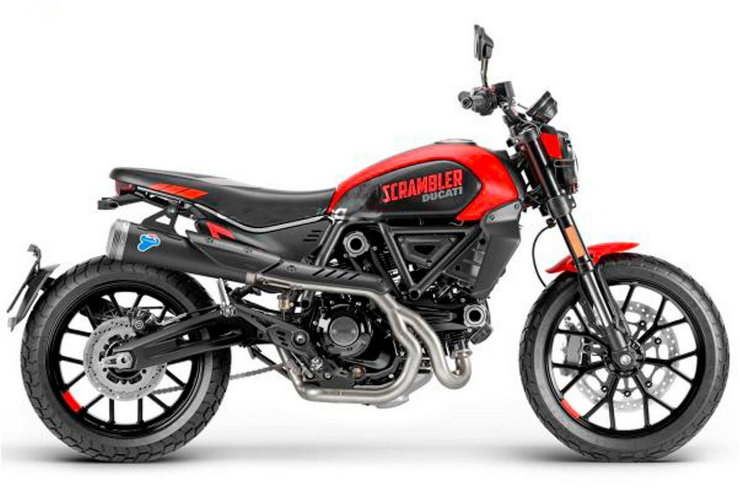 DUCATI 2023 Scrambler Side Panel Racing Complete Exhaust for Ducati Scrambler 96482181AA DP Genuine