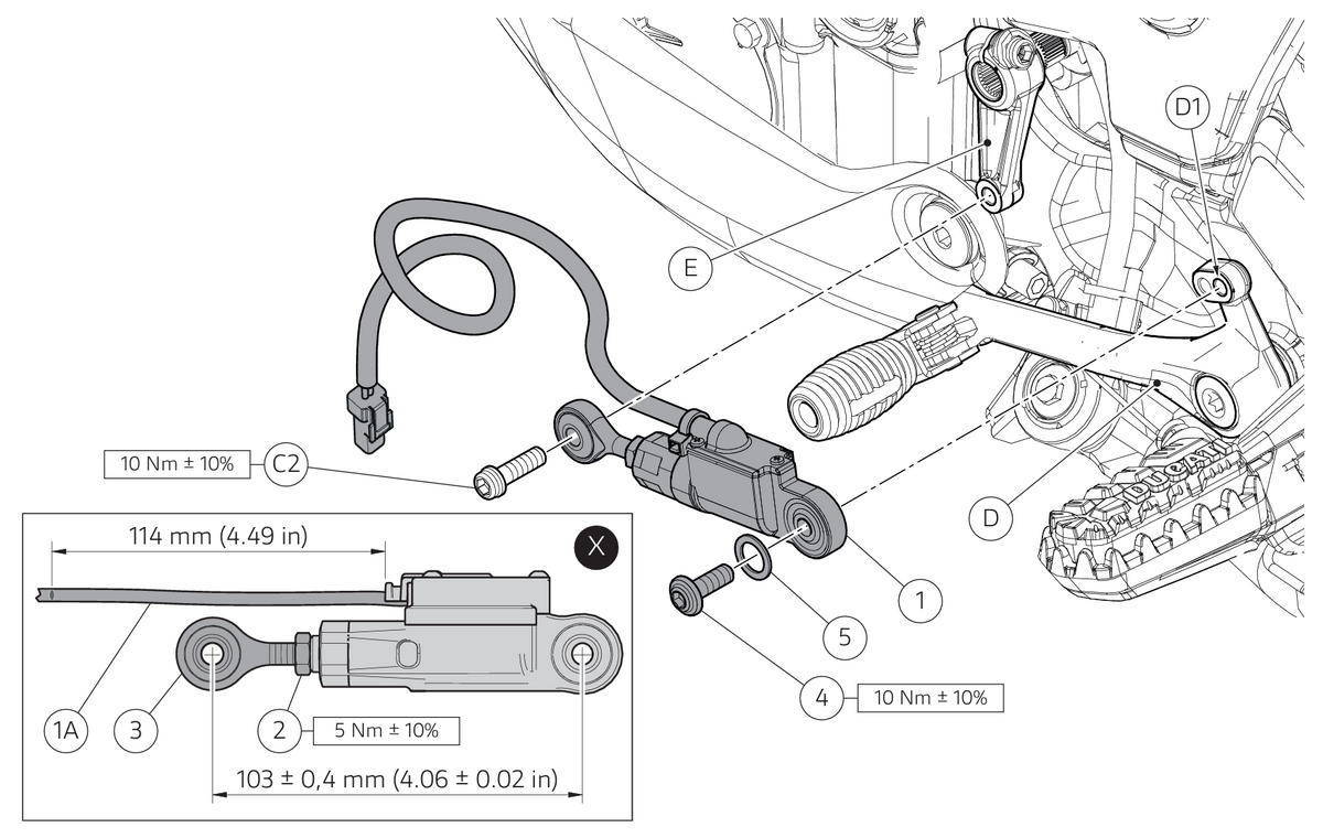 DUCATI クイックシフト 96580131A Supersport 939 950 Monster 1200 821 ドゥカティ 純正品