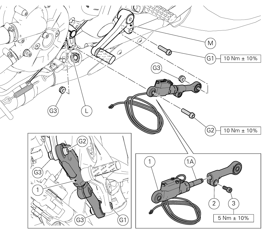 DUCATI クイックシフト 96580131A Supersport 939 950 Monster 1200 821 ドゥカティ 純正品