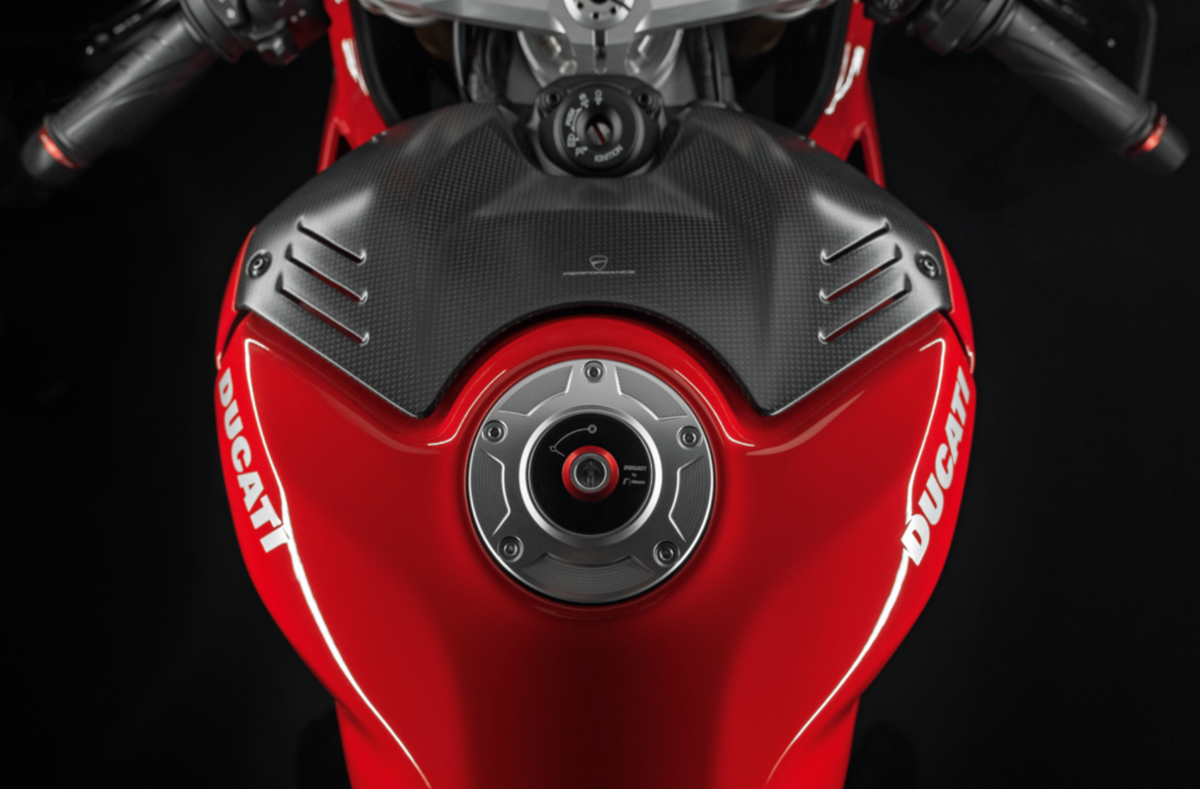 DUCATI Panigale V4 -2021 96981051A Carbon fiber tank cover Ducati Panigale V4 DUCATI Performance genuine product