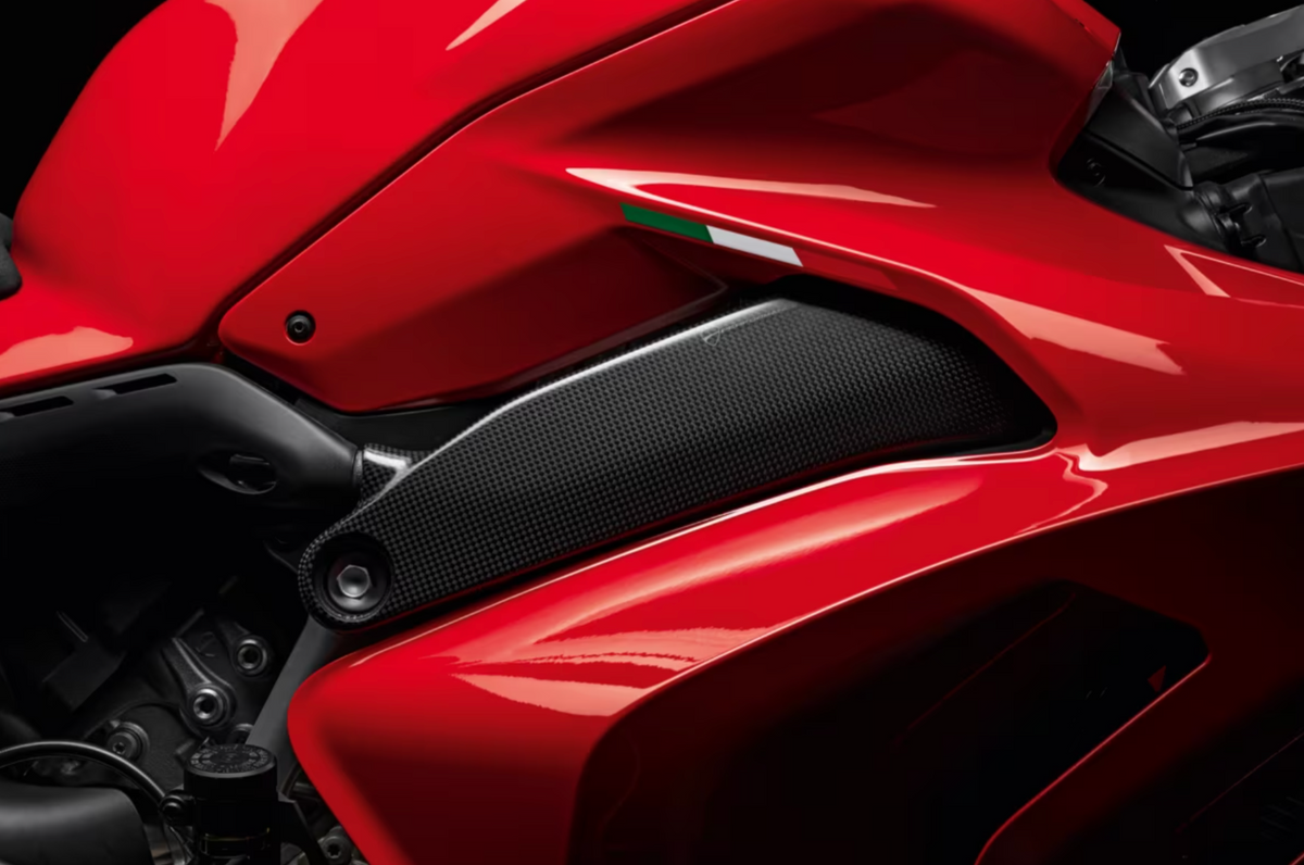 stock in Italy DUCATI Panigale V4 Carbon Frame Cover StreetFighterV4 DP Genuine 96981292AA