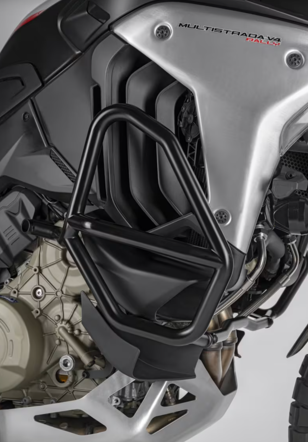 DUCATI MultiStradaV4 スチールパイプ製エンジンガード 96782222AB 96782222AA ドゥカティ ムルティストラーダV4 DP純正品