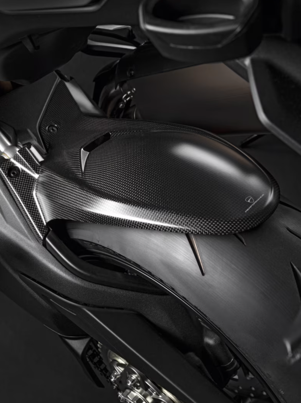 DUCATI MultiStrada V4 PIKES PEAK / RS Carbon Fiber Rear Mudguard 96981531AA (DP Genuine)