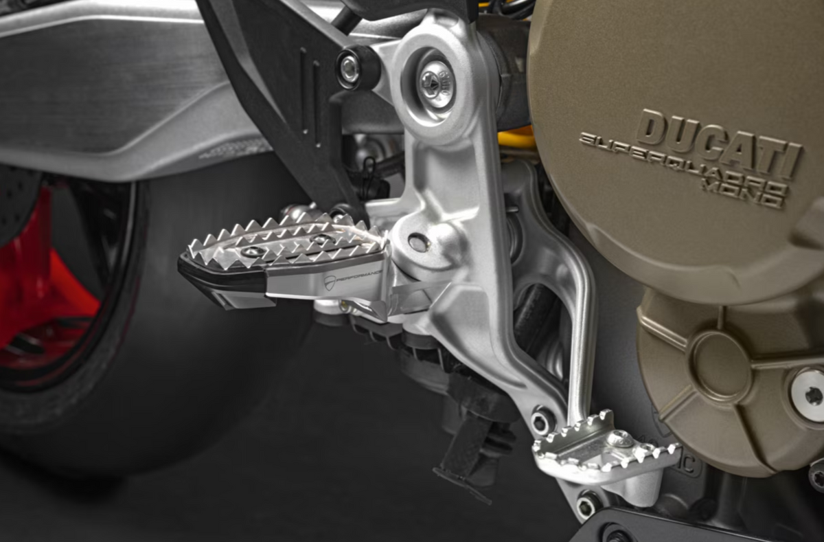 DUCATI HyperMotard 698 MONO Motard Style Footpegs Ducati Hypermotard 698 Mono 96281062AA DP Genuine