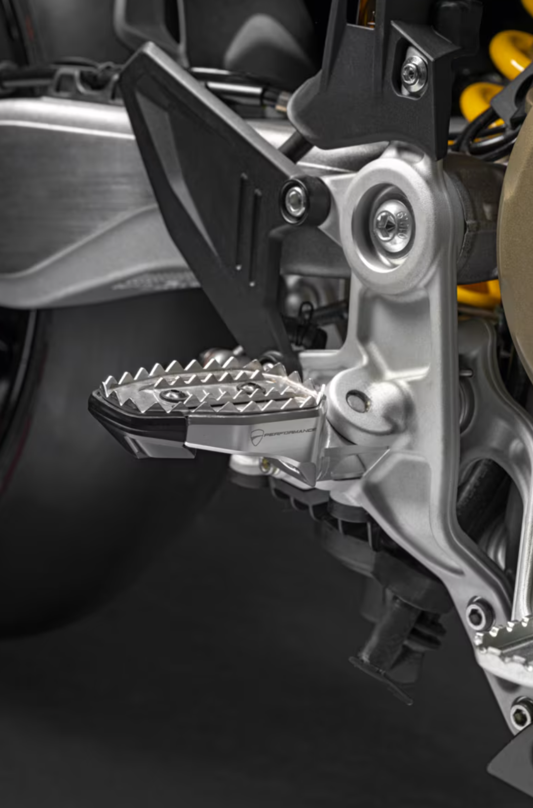 DUCATI HyperMotard 698 MONO Motard Style Footpegs Ducati Hypermotard 698 Mono 96281062AA DP Genuine