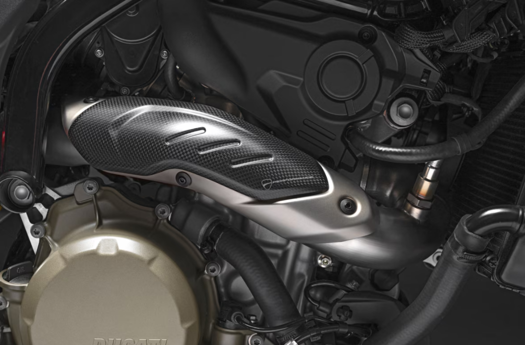 DUCATI HyperMotard698 MONO 2024 Carbon Heat Guard Hypermotard 698 96981761AA Ducati Performance Genuine Product