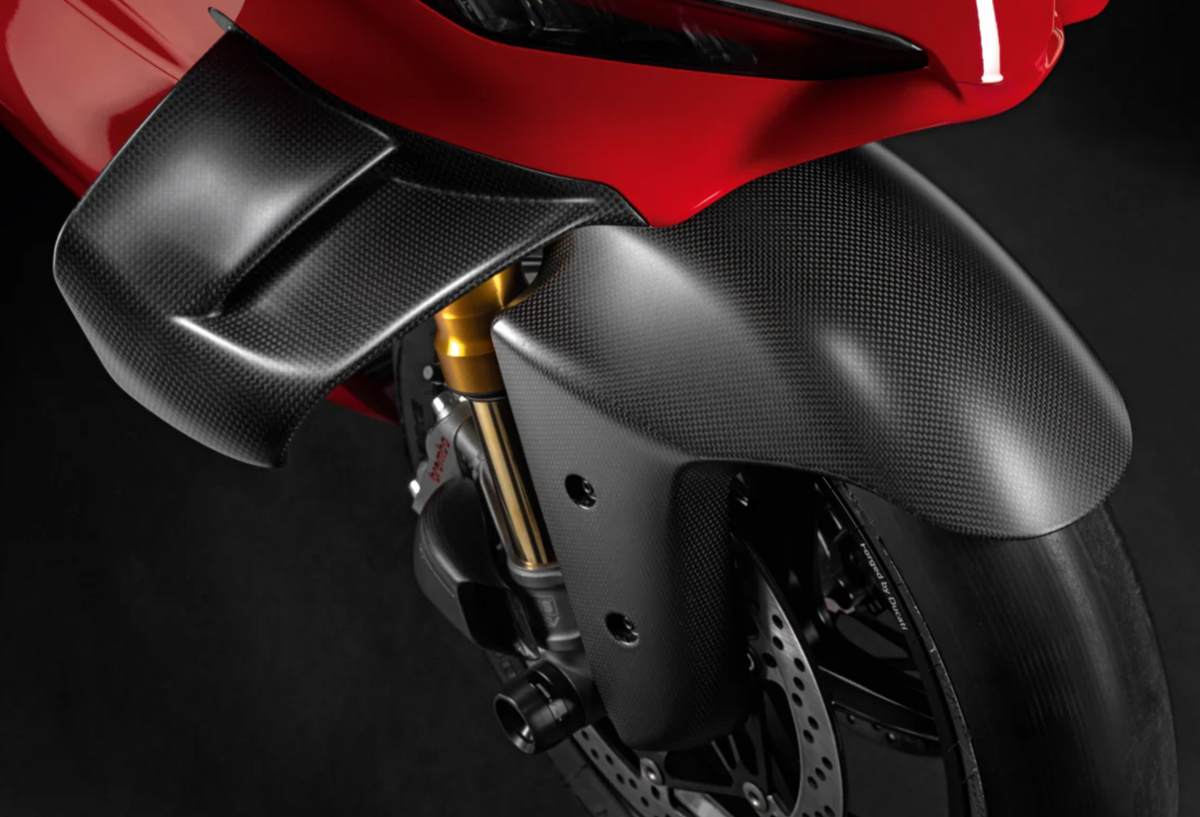DUCATI 2025-2026 Panigale V4 カーボン製 フロントフェンダー フロントマッドガード ドゥカティ パニガーレ 96981841BA DP純正