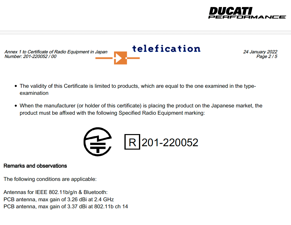 DUCATI 2025 Panigale V4 ドゥカティデータロガー DDL 96580312AA DP純正