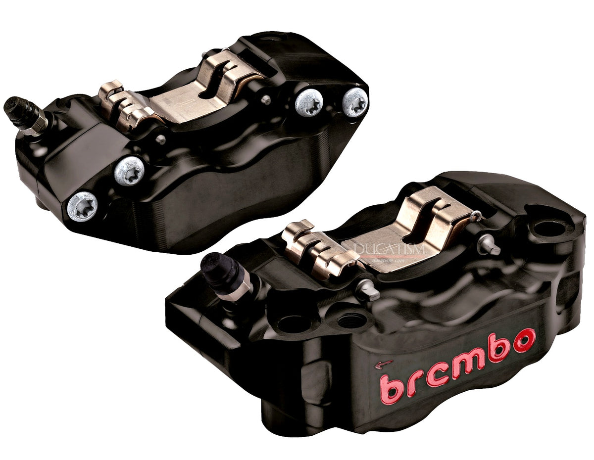 bremboレーシング HPK ラジアル P4 CNCキャリパー 100p ブラックアルマイト パッド付き 220.B473.30 ブレンボ純正品
