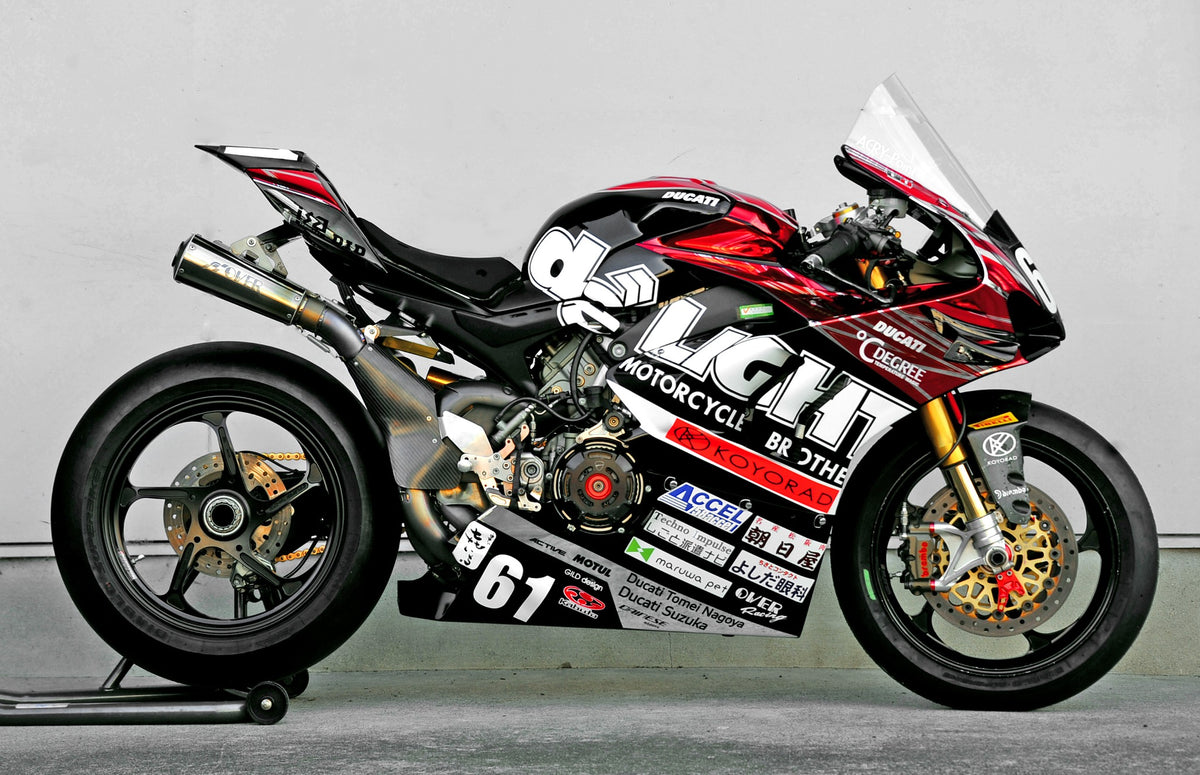 アルミタンク DUCATI Panigale V4 用レーシング 8耐22Lタンク One or eight by Shiroyama 001 (Beater)