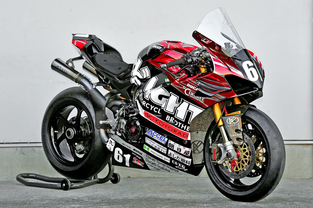 アルミタンク DUCATI Panigale V4 用レーシング 8耐22Lタンク One or eight by Shiroyama 001 (Beater)