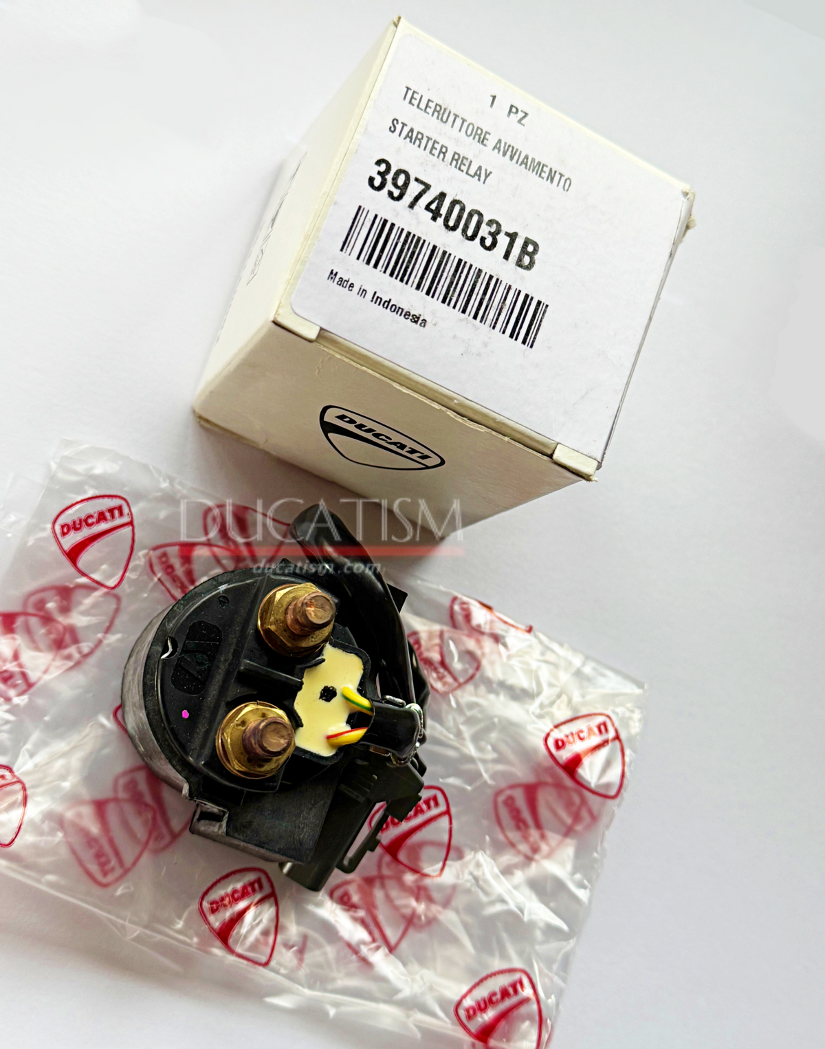 DUCATI Genuine Part 39740031B Starter Relay Set for Monster 1100 evo/1198/1098/848, Sport 1000/Paul Smart/GT 1000, and Solenoid