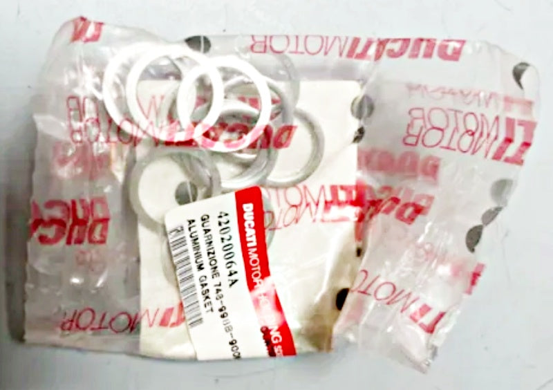 DUCATI 純正 42020064A ALUMINIUM GASKET 10個入り ドゥカティ 純正 アルミ ガスケット