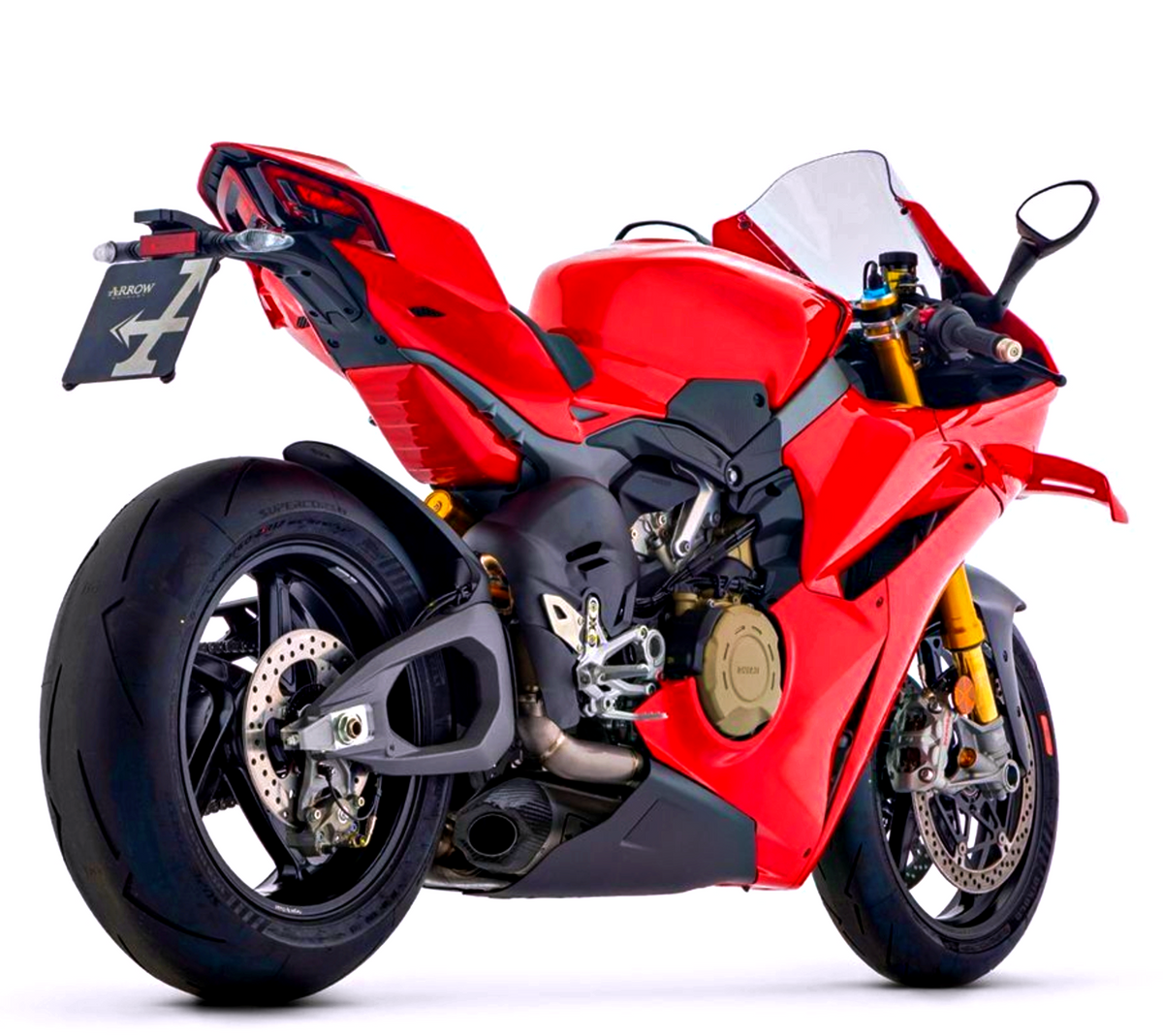 イタリア在庫あり DUCATI 2025-2026 PanigaleV4 ARROW 71163PK フルチタン スリップオンサイレンサー パニガーレV4 ストリートファイターV4 アロー