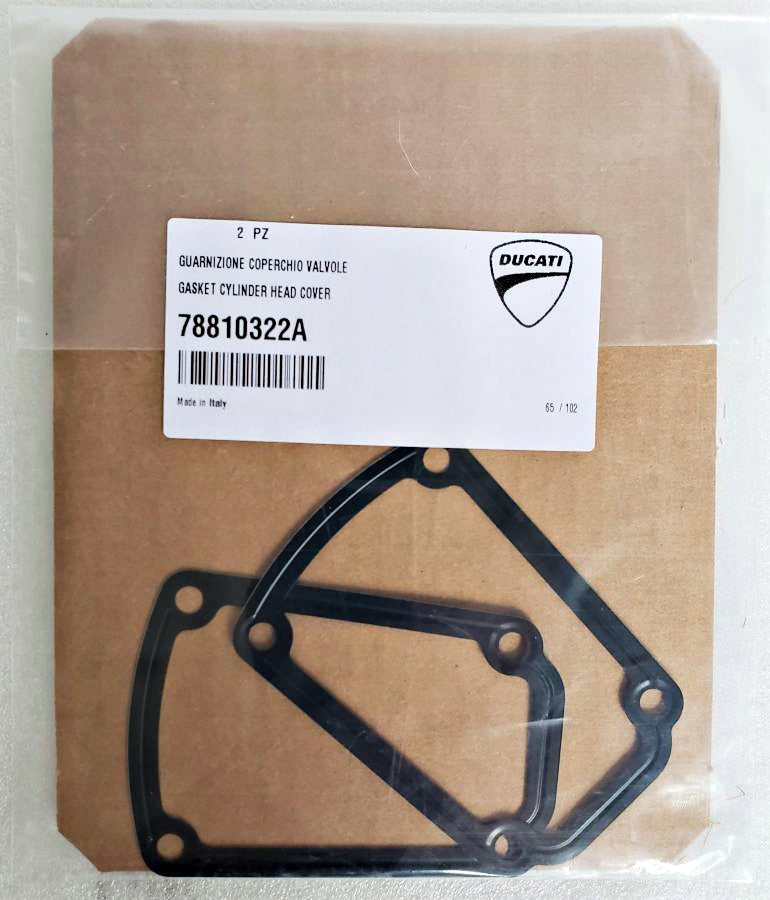 Next-day delivery. Genuine DUCATI Valve Cover Gasket (78810322A), 2-pack. Genuine Ducati valve cover gasket.
