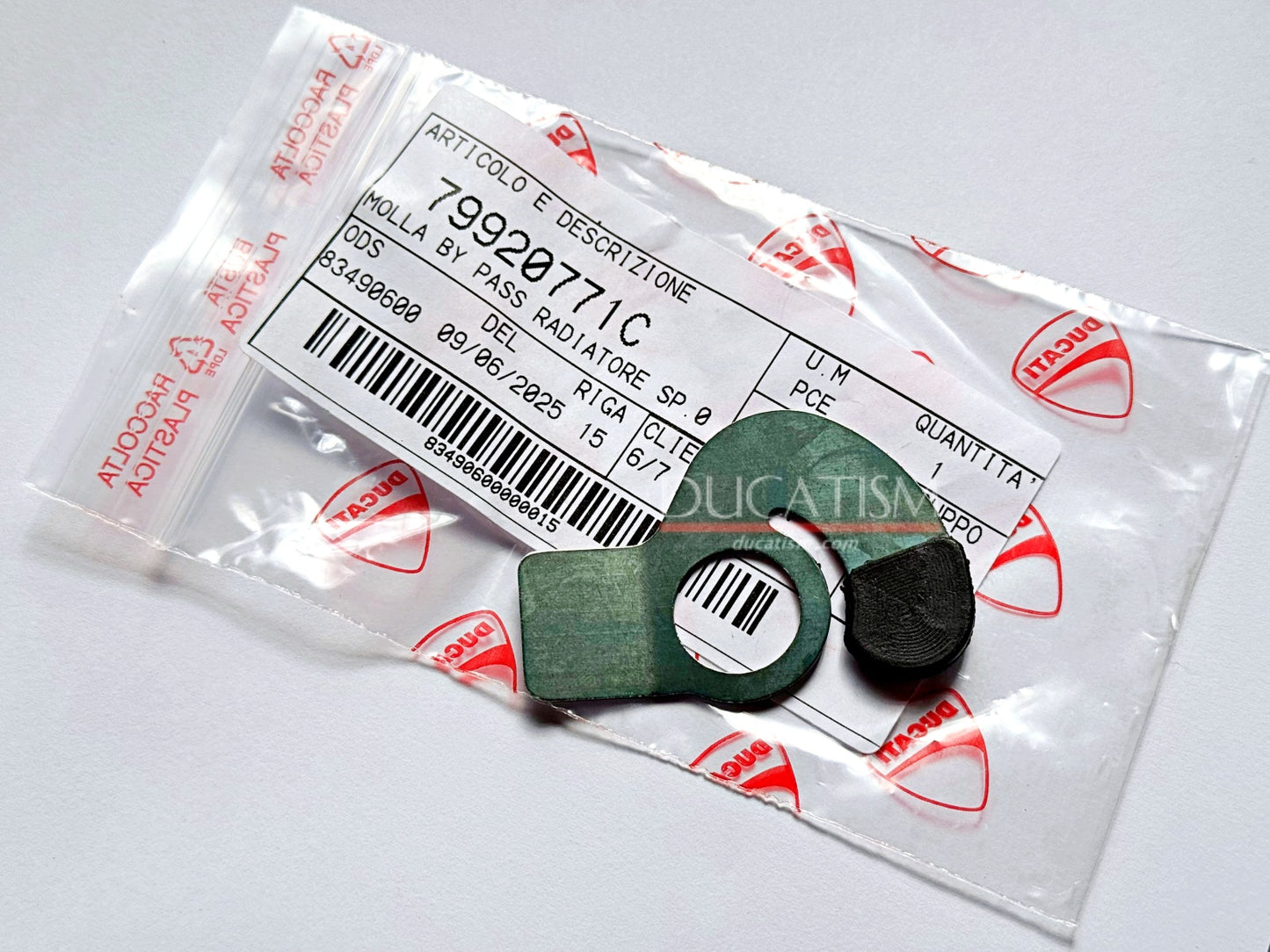 DUCATI Genuine 79920771C BYPASS SPRING Ducati Genuine Parts Bypass Spring