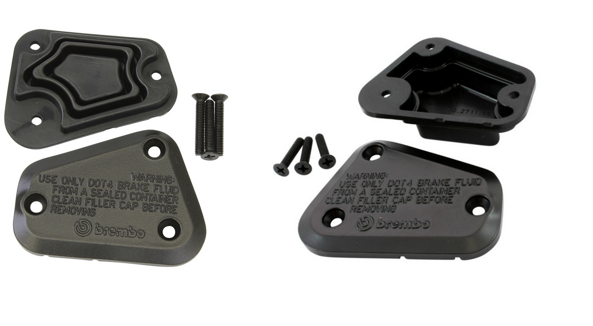 Genuine DUCATI Brembo brake 89340071A/clutch 89340081A reservoir tank cap and diaphragm set. Genuine Ducati parts.