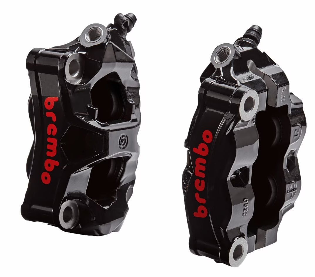 DUCATI パフォーマンス brembo STYLEMA ラジアル モノブロック カラーフロントブレーキキャリパー 左右セット レッド 96180861AB ブラック 96180861AA