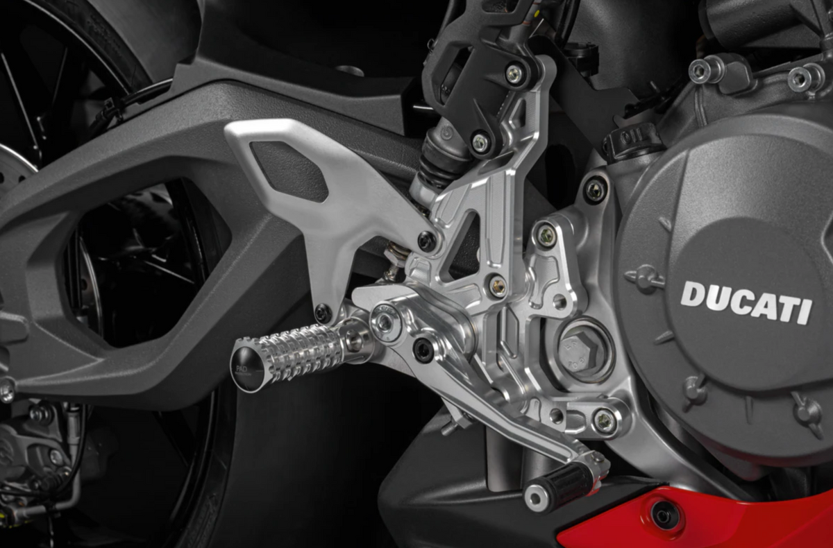 Genuine DP Racing Adjustable Rider Footpegs for DUCATI Panigale V2 2025-2026 (96282121AA)