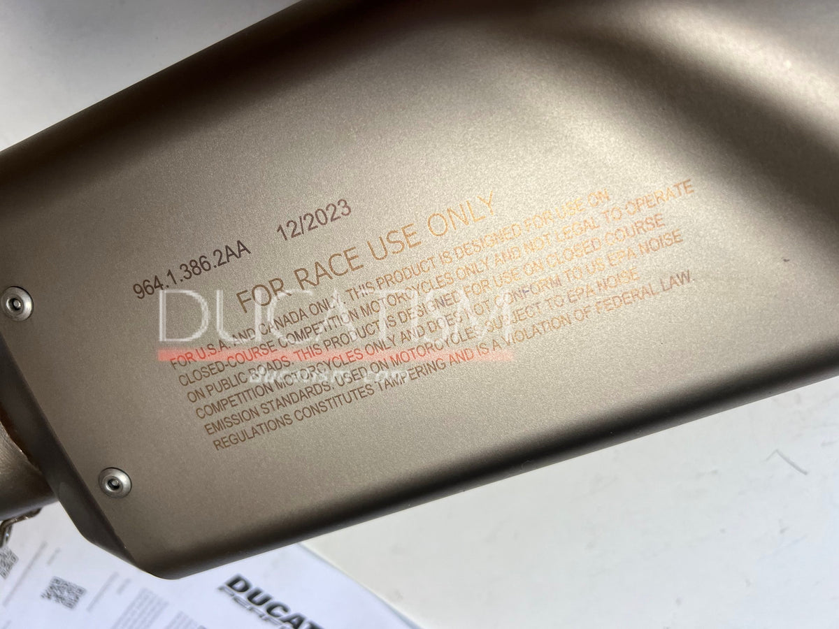 DUCATI DesertX レーシング サイレンサー 96482052AA テルミニョーニ ドゥカティ純正 デザートX用 Termignoni