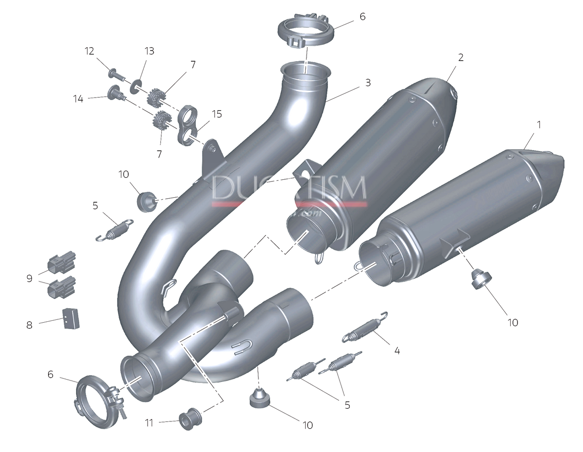 イタリア在庫あり 2025-2026 DUCATI パニガーレ V4 レーシングサイレンサー アクラポヴィッチ PanigaleV4 Akrapovic 96482341AA DP純正