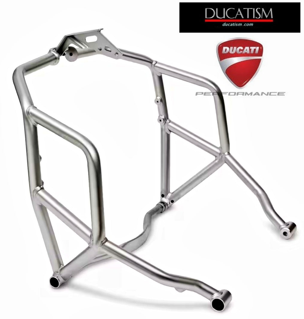 DUCATI DesertX 96781851BB Lスチールパイプ製エンジンガード ドゥカティ デザートX 96781851BA Bk 純正品