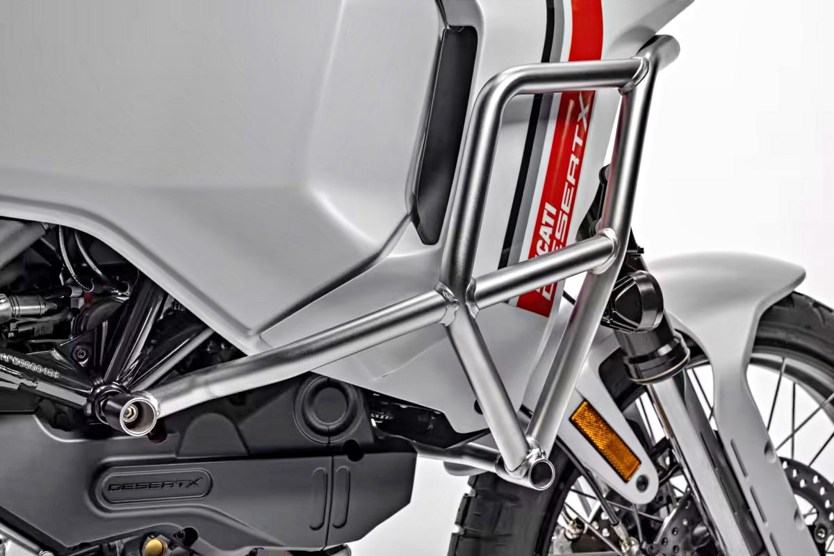 DUCATI DesertX 96781851BB Lスチールパイプ製エンジンガード ドゥカティ デザートX 96781851BA Bk 純正品