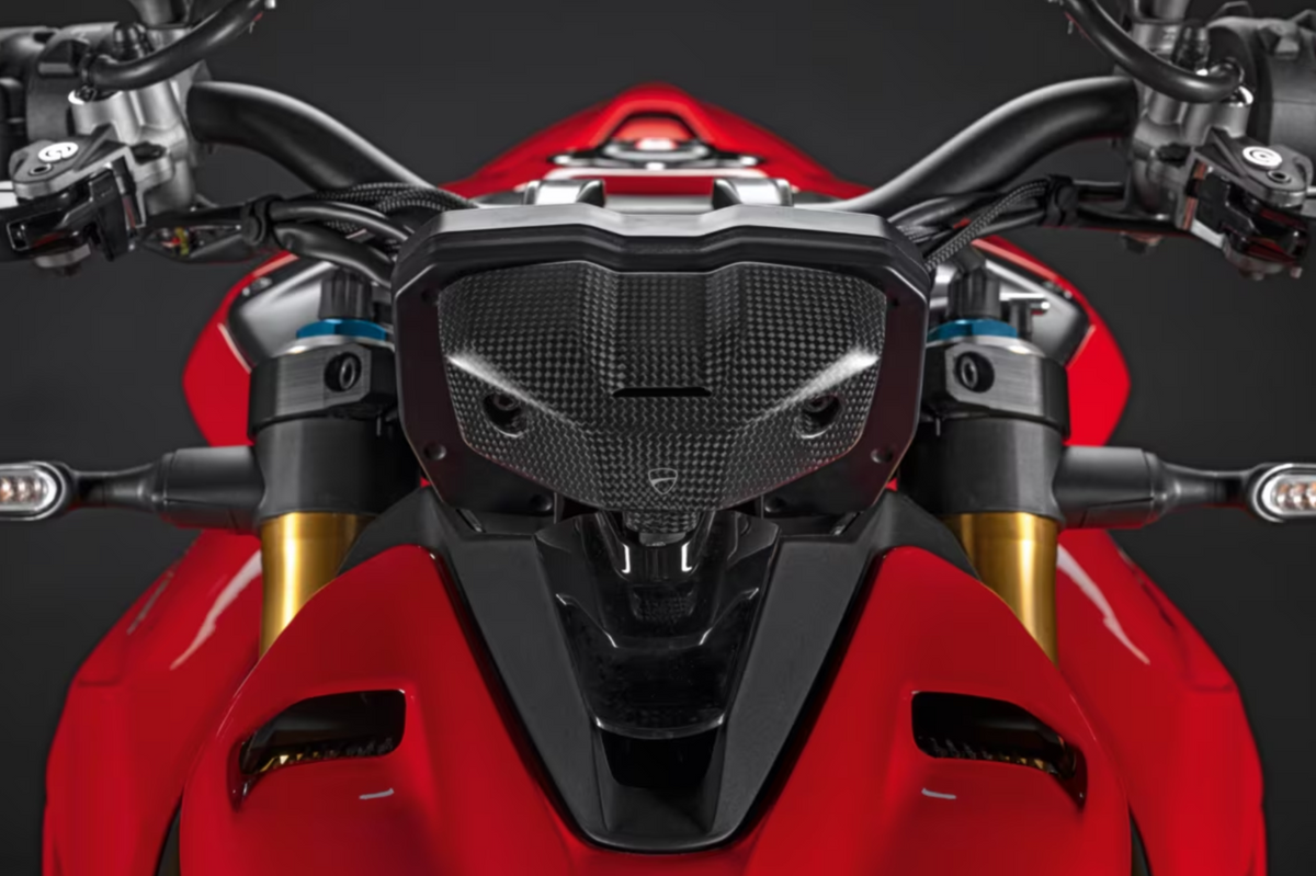DUCATI Street Fighter V2 Carbon Instrument Panel Cover DP Genuine Product 96981482AA