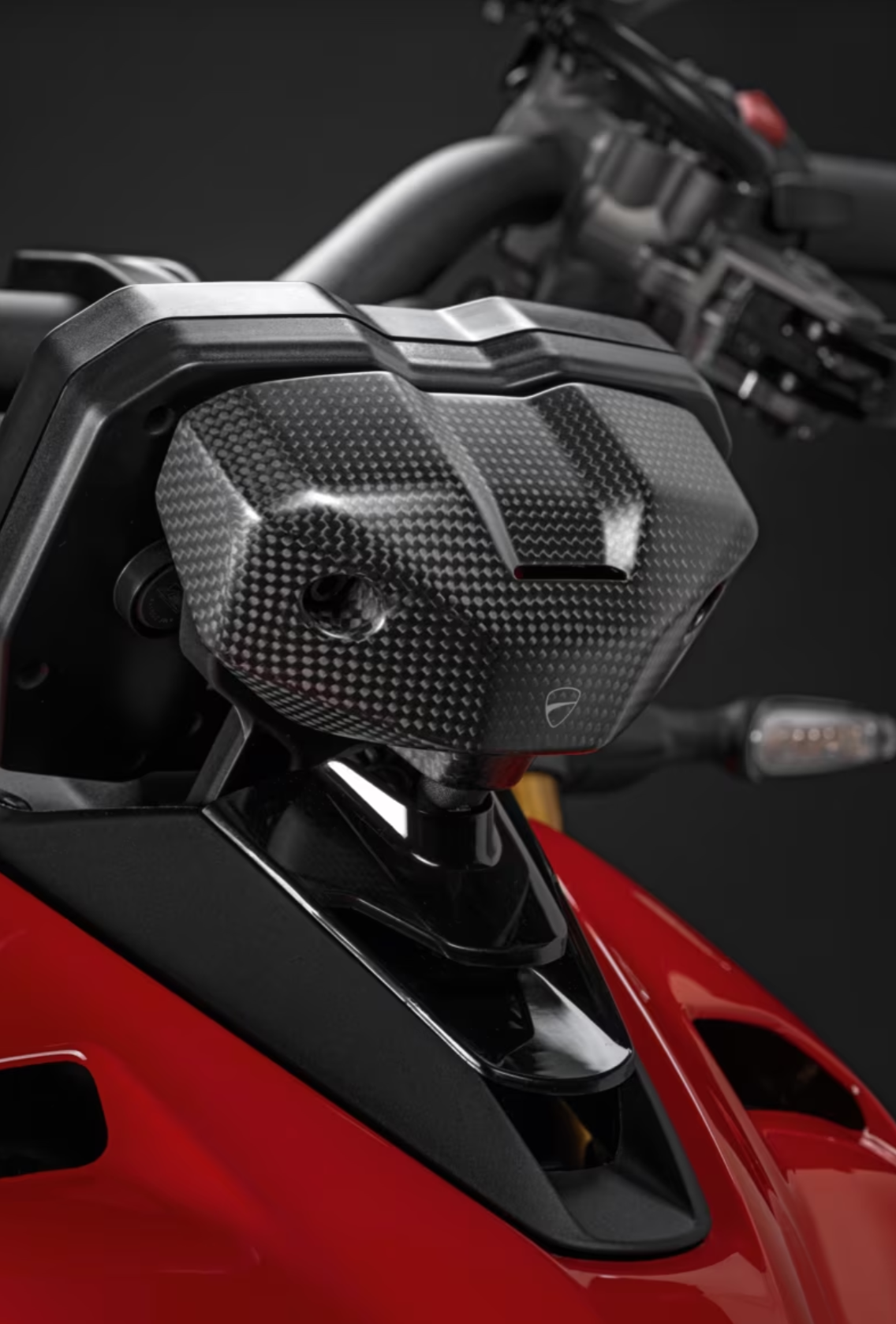 DUCATI Street Fighter V4 Carbon Instrument Panel Cover Ducati StreetFighter V4 DP Genuine Product 96981322AA