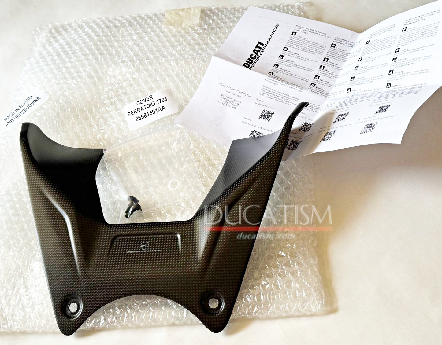 DUCATI Diavel V4 Carbon Fuel Tank Cover 96981591AA