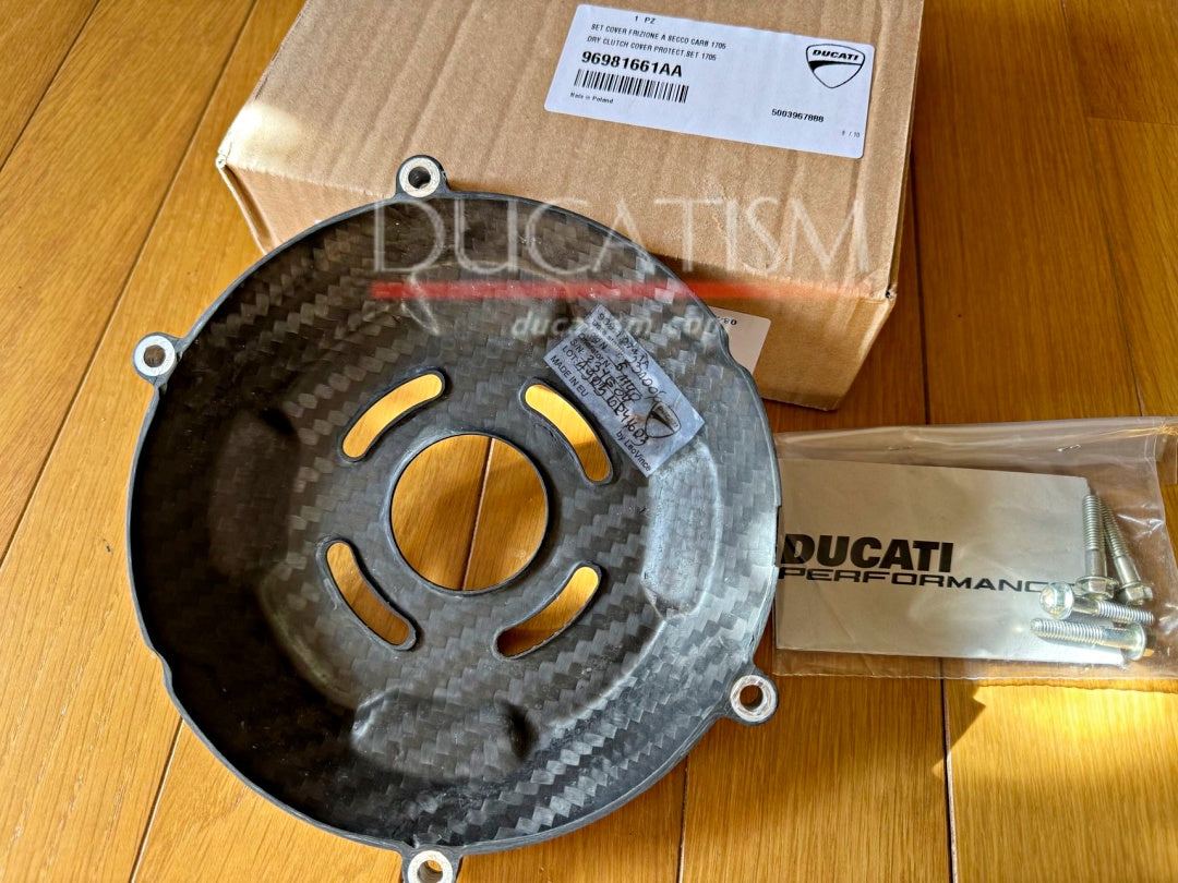 DUCATI パニガーレV4R 乾式クラッチカバー カーボン PanigaleV4 StreetFighterV4 MultistradaV4 96981661AA 2025