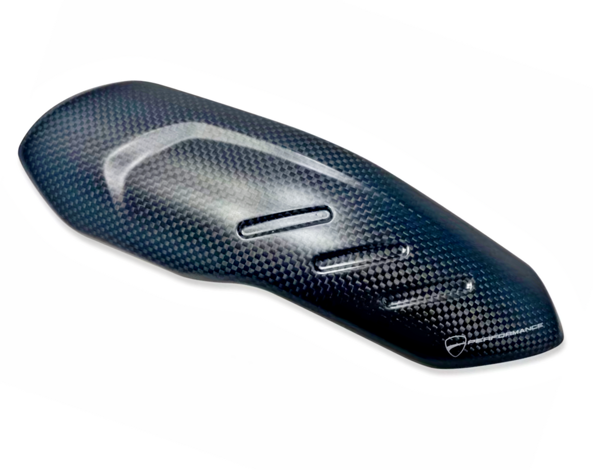 DUCATI HyperMotard 698 MONO 2024-2025 Carbon Fiber Heat Guard (Part Number 96981761AA) - Genuine Ducati Performance Part