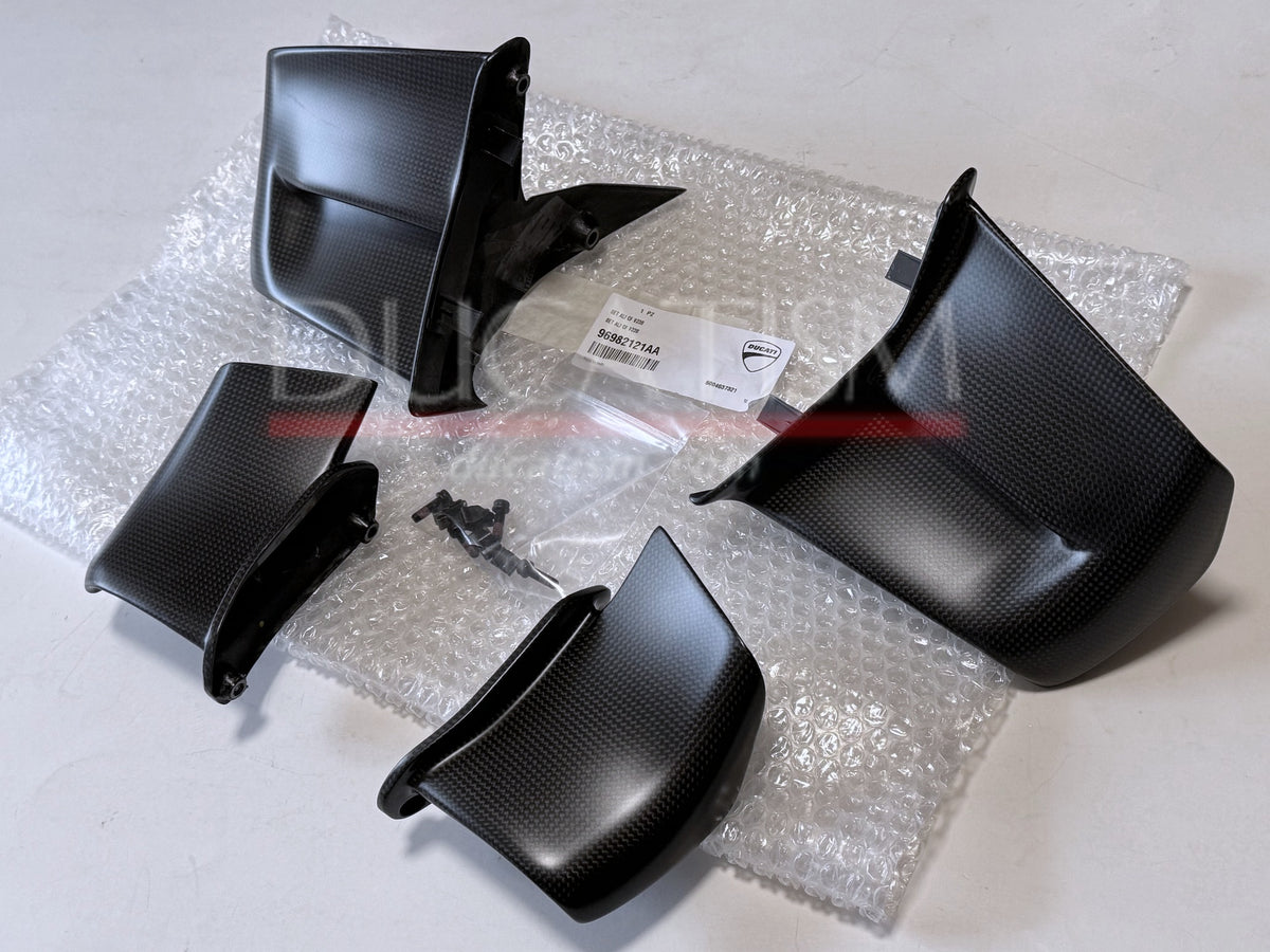 DUCATI 2025-2026 StreetFighter V4 Carbon Fiber Wing Set (Part Number 96982121AA) - Genuine DP Part