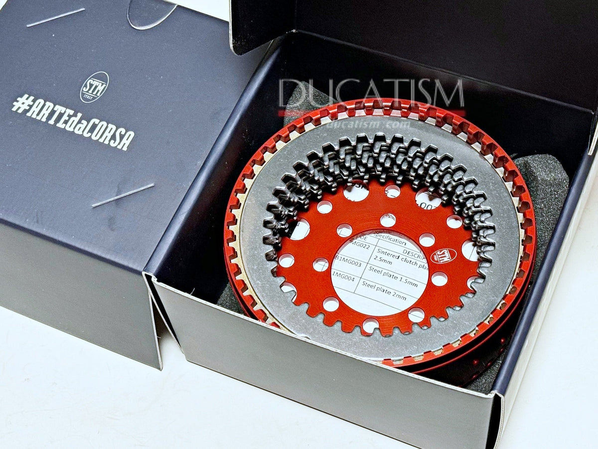 In stock in Italy. STM Evoluzione Racing Slipper Clutch Complete Kit for DUCATI Z48 (FDU-S010C) EVO-SBK. Genuine STM part.