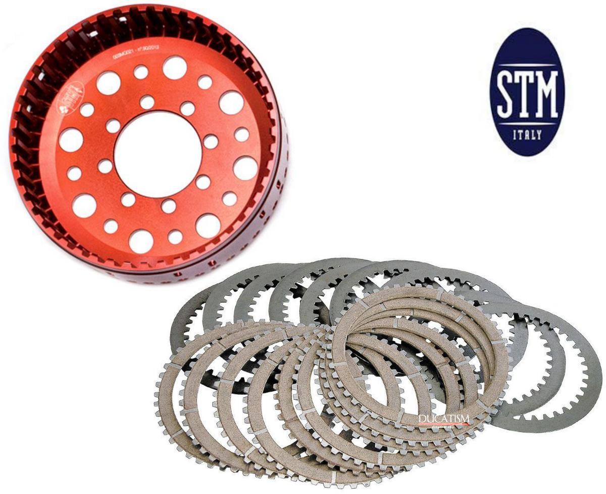 In stock in Italy. STM Evoluzione Racing Slipper Clutch Complete Kit for DUCATI Z48 (FDU-S010C) EVO-SBK. Genuine STM part.