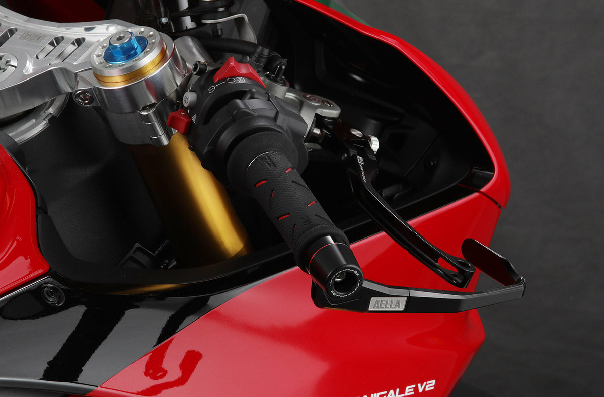 AELLA AE-15005 Brake Lever Guard & Bar End Slider Set StreetFighterV4 MultiStrada Ducati AELLA