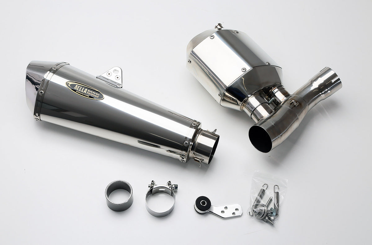 AELLA DUCATI SCRAMBLER AE-42027 スクランブラー 車検対応サイレンサー Scrambler800 2021~23 2BL-3K00 シルバー