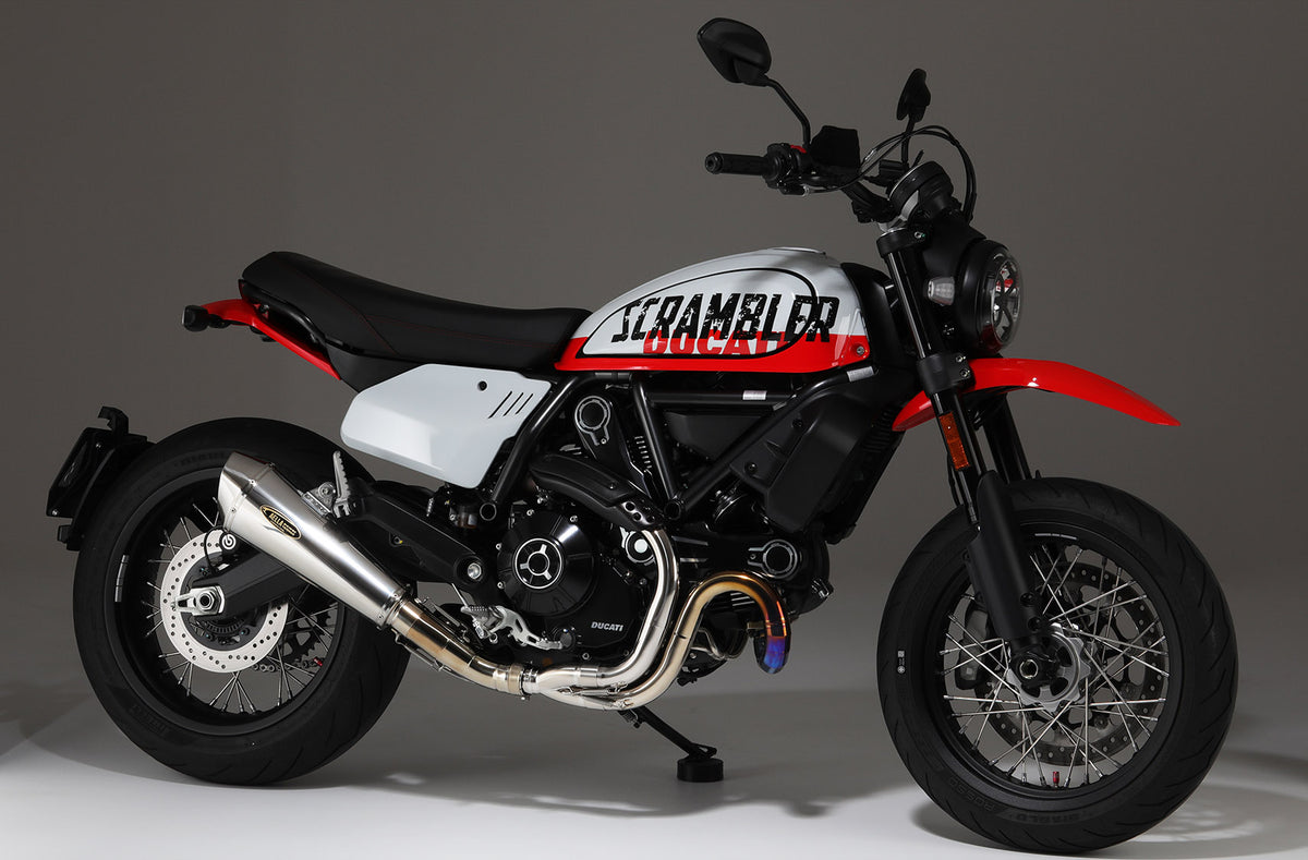 AELLA DUCATI SCRAMBLER AE-42027 スクランブラー 車検対応サイレンサー Scrambler800 2021~23 2BL-3K00 シルバー