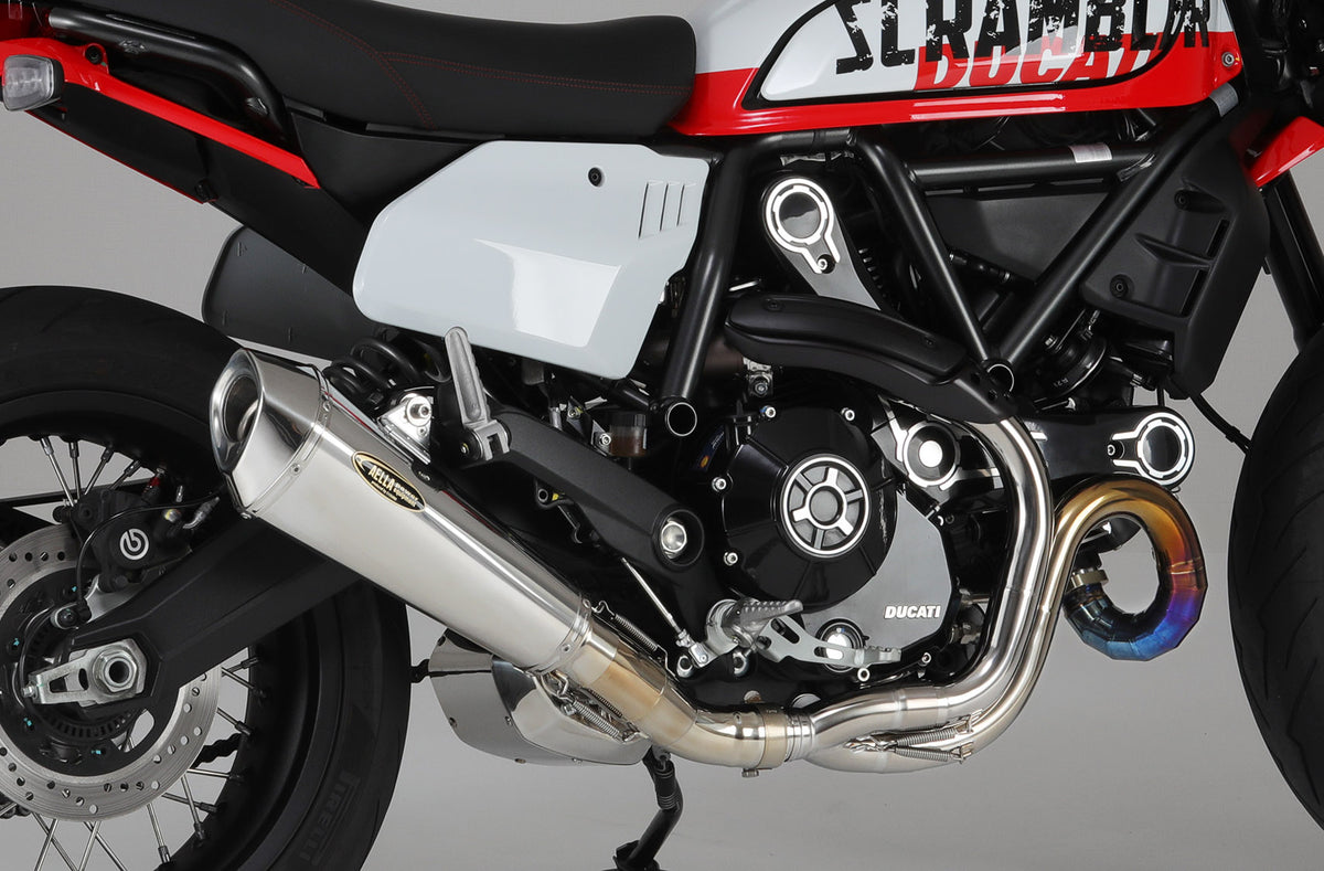 AELLA DUCATI SCRAMBLER AE-42027 スクランブラー 車検対応サイレンサー Scrambler800 2021~23 2BL-3K00 シルバー